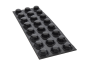 Preview: Rubber Feet round, self-adhesive, black - 24 pcs.