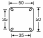 Preview: Swivel castor 50mm