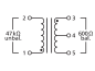 Preview: Audio transformer 10:1 for microphone signals DIB-110