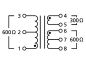 Preview: Audio transformer 1:1/2:1 for line signals  LTR-110