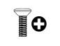 Preview: Countersunk raised head screw M3 x 6 mm, DIN 966 / ISO 7047