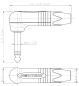 Preview: Neutrik NP2RX - 6,3 mm (1/4") Klinkenstecker, rechtwinklig, mono, silber