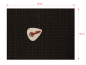 Preview: Frontbespannung Fender Schwarz - 60 x 90 cm - B-WARE