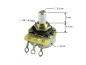 Preview: CTS Potentiometer 100 kOhm linear, Solid Shaft