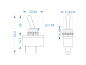 Preview: Toggle Switch APEM 631 H/2 SPST - ON-OFF