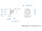 Preview: Alpha Potentiometer 50 kOhm Lin / 16 mm Center Detent