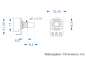 Preview: Alpha Potentiometer 100 kOhm log / 16 mm - 5 Stück