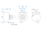 Preview: Rotary Switch 1 Pol / 3 Pos - 3A@250VAC - Impedance / Voltage Selector