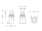 Preview: Footswitch SPDT latching, ON - ON