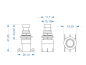 Preview: Footswitch DPDT latching, ON - ON