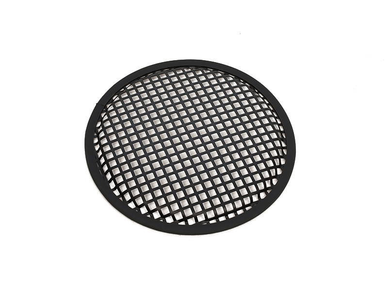 Speaker Grill, flat, black 8"