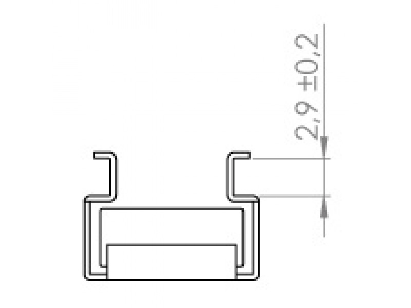 Cagenut (wide slot), M6, Pack of 4