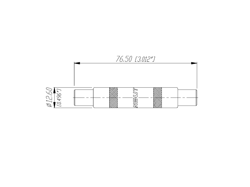 Rean NYS236 - 6,3 mm (1/4") Durchgangsverbinder, mono