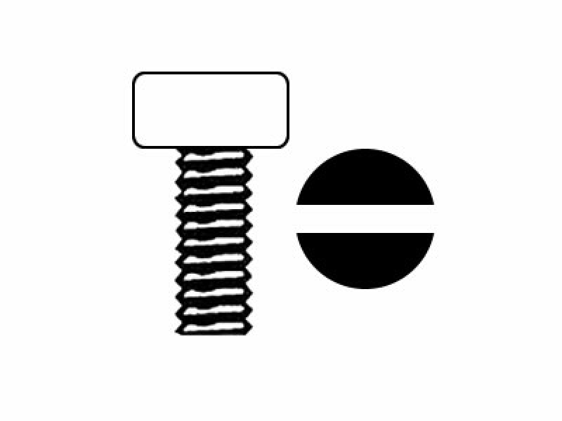 Pan Head Screw M3 x 10 mm, DIN 84 / ISO 1207