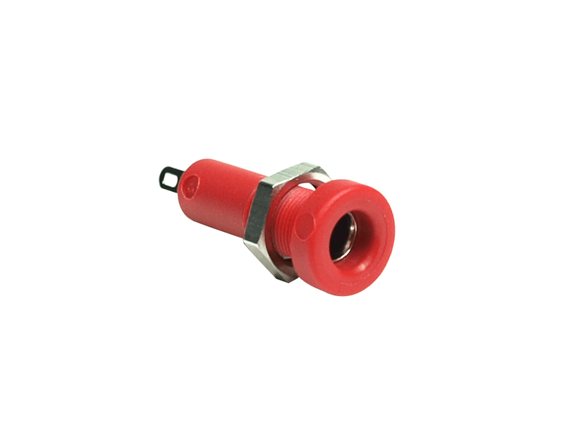 4.0 mm panel jack, red