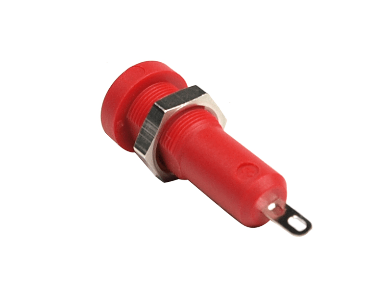 4.0 mm panel jack, red