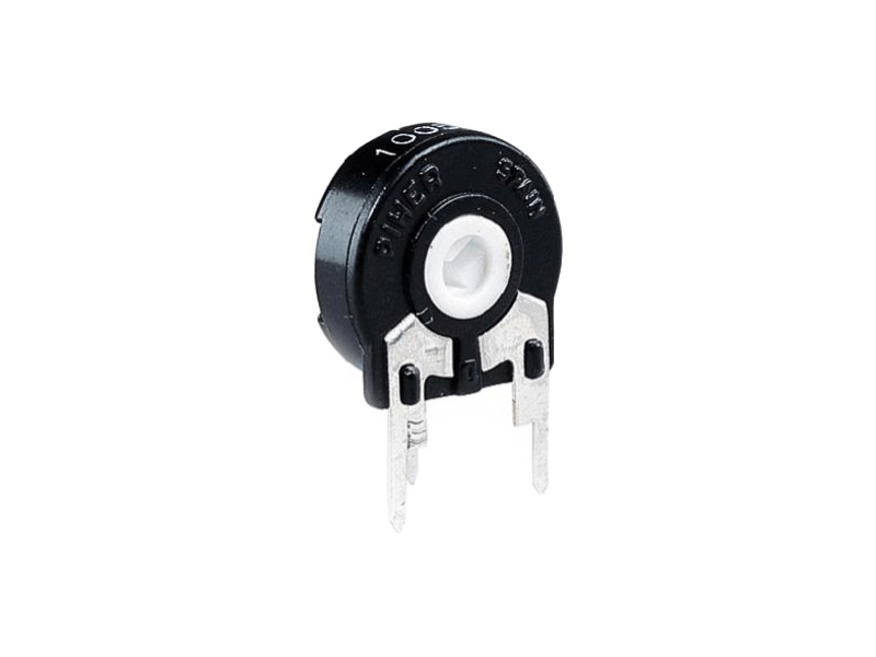 Miniatur-Potentiometer 500 k stehend PT10