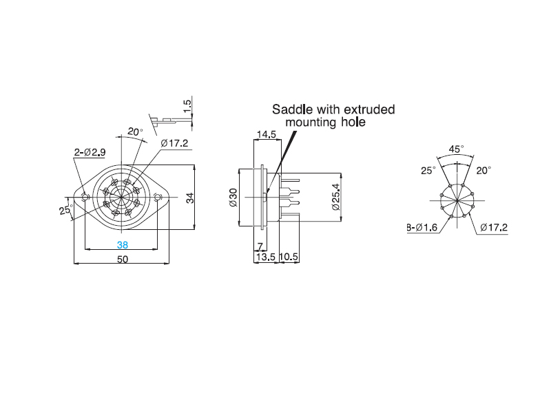 Belton Oktal Sockel VT8-PTS-B, PCB