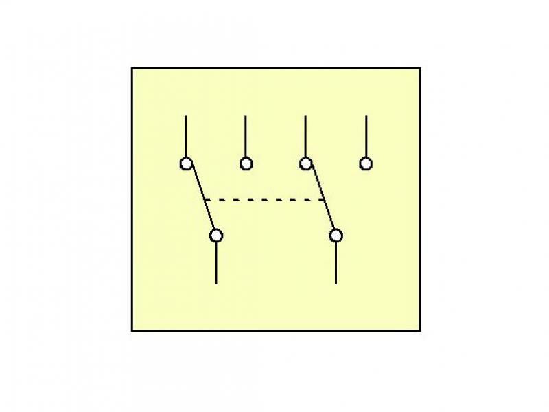 Kippschalter APEM 646 H/2 - 2-Pol Wechsler, EIN-EIN