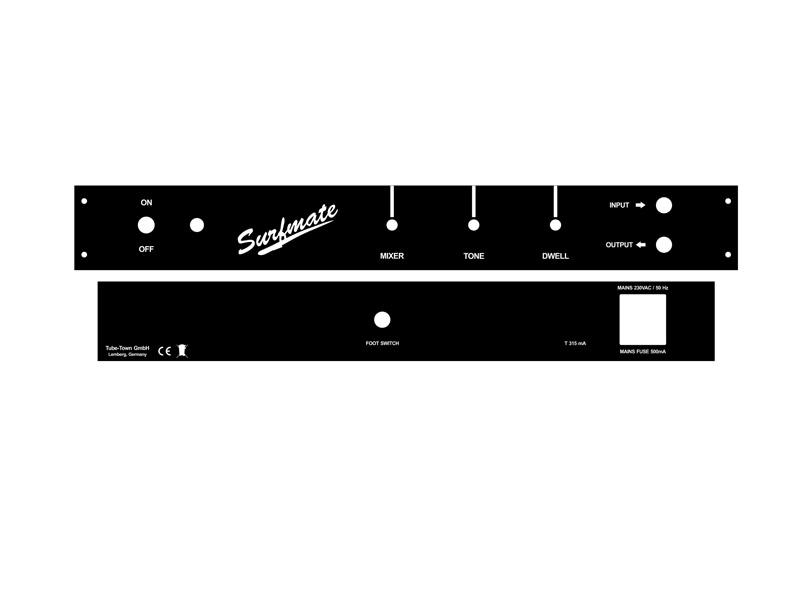 Faceplate for TT Amp-Kit Surfmate