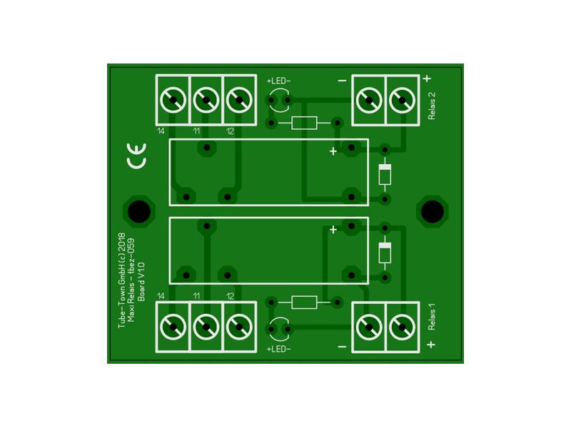 Tube-Town EZ-Board MAXI Single Relais, PCB