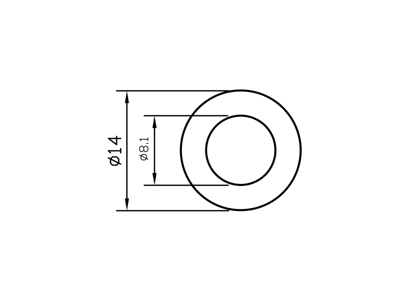 U-Scheibe für Alpha 24mm Potentiometer