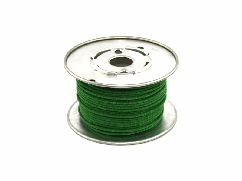 Cloth Wire AWG #18 (0,82 mm²) solid, green, 30 m