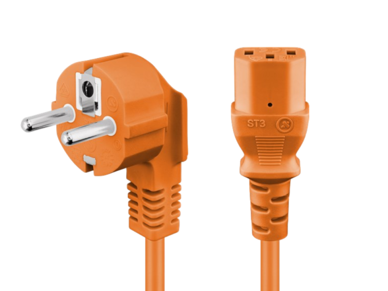 Power Cord 2 m, orange