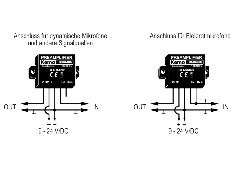 Universal preamplifier module