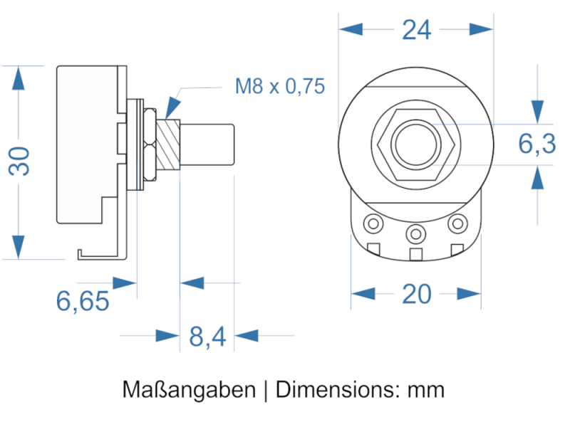 Alpha 500 kOhm log / Audio