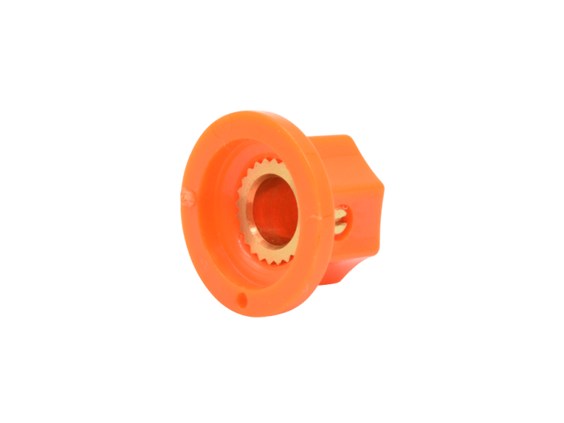 Knob Classic Fluted ,Orange