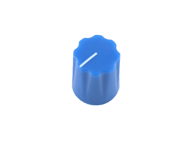 Knob Fluted Miniatur, blue