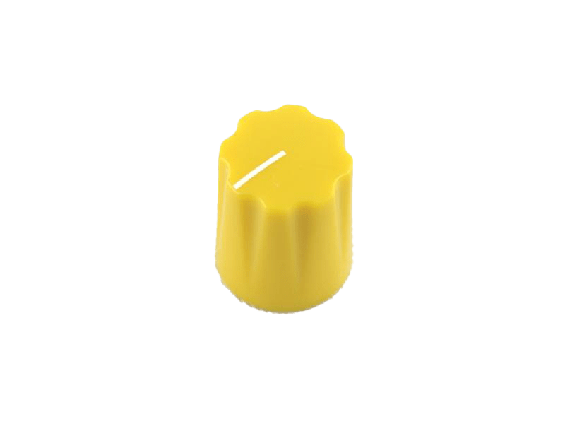 Knob Fluted Miniatur, yellow