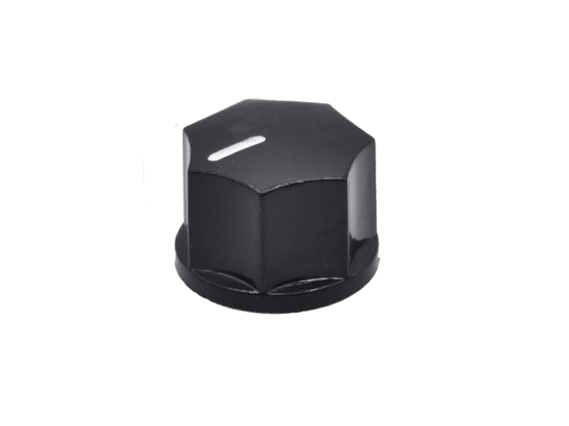 Knob Classic Small Fluted black