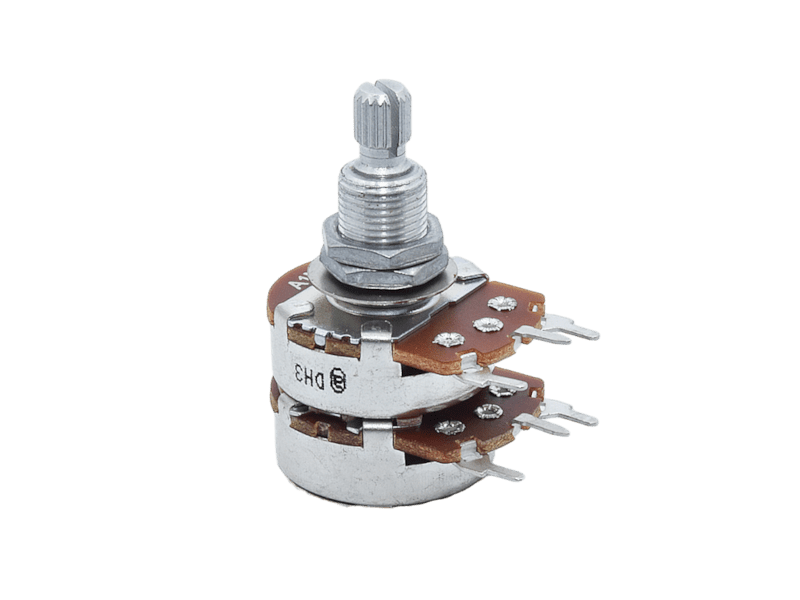 Potentiometer for Marshall JCM800, 1 MOhm log, Stereo