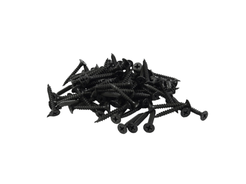 Wood screw, Pozi drive 3.9x30 mm, black 100 pcs.