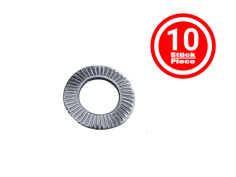 Contact washers for cable connections M3, Pack of 10