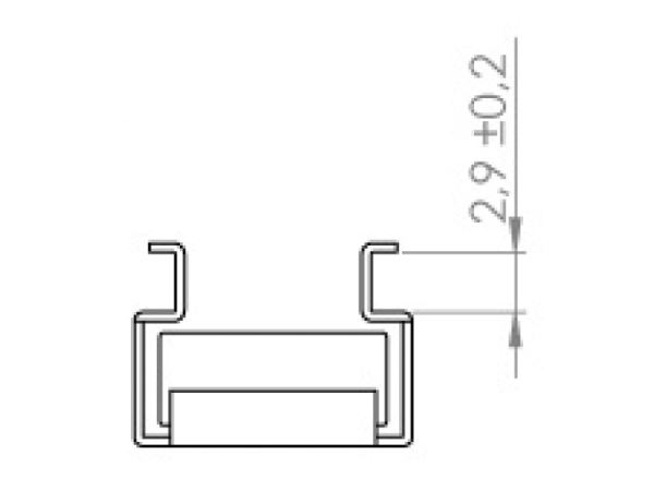 Cagenut (wide slot), M6, Pack of 4