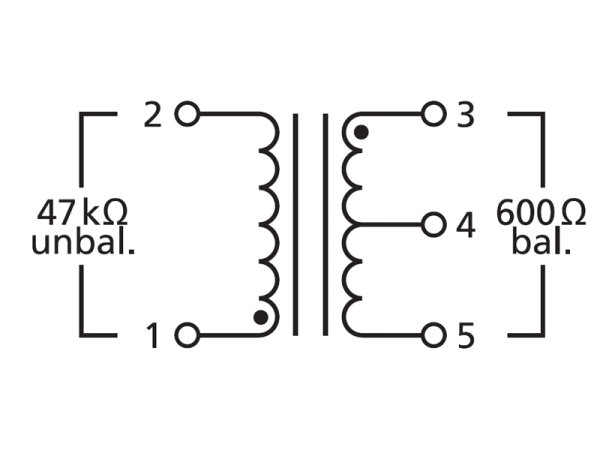 Audio transformer 10:1 for microphone signals DIB-110