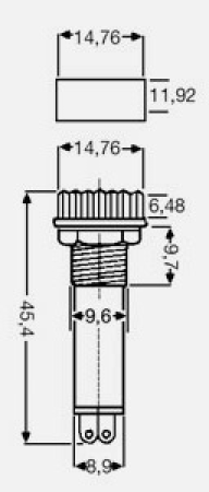 Signallampe, rot 230V