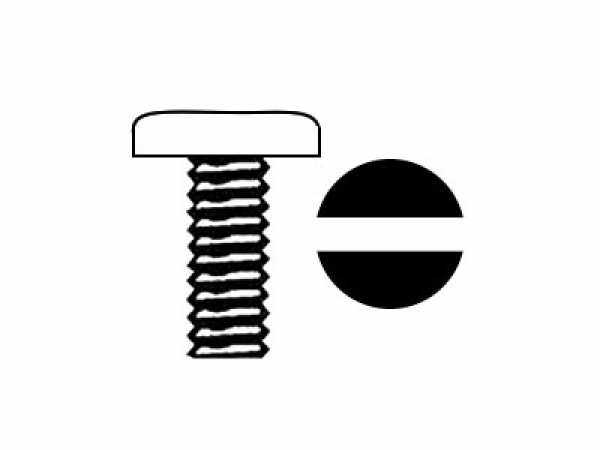 Flat Head Screw M3 x 20 mm, DIN 85 / ISO 1580