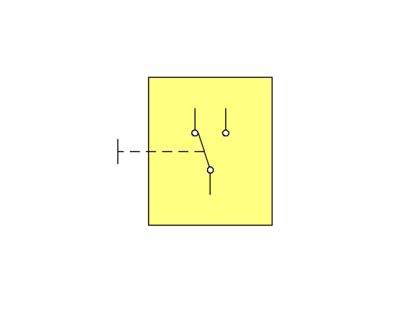 Footswitch SPDT latching, ON - ON