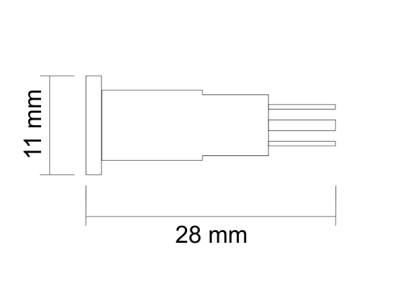 LED Signalleuchte, 6V rot