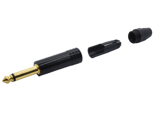 Adam Hall 6,3 mm (1/4") phone plug, mono, black