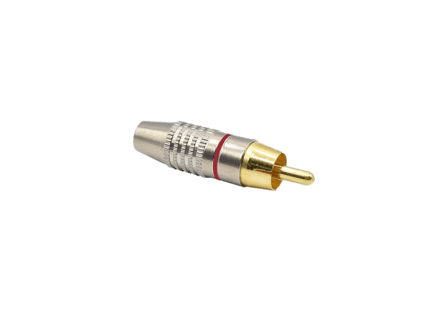 RCA phono plug High Quality, red