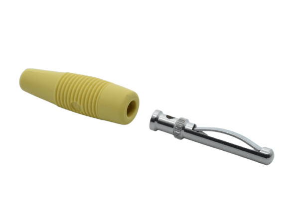 Fully mating connector, 4.0 mm, yellow