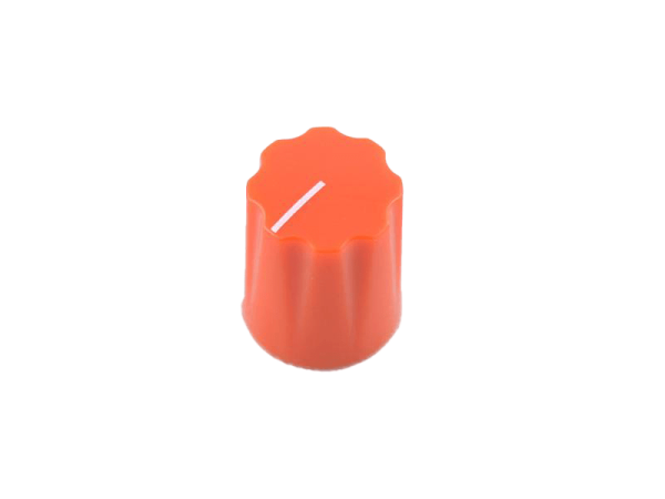 Knob Fluted Miniatur, orange