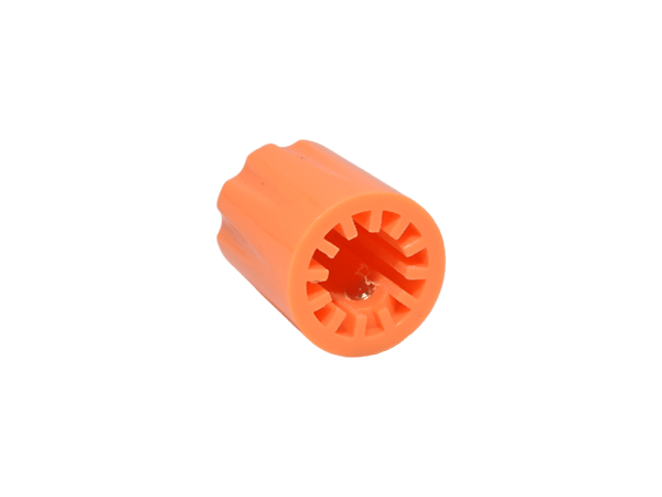 Knob Fluted Miniatur, orange