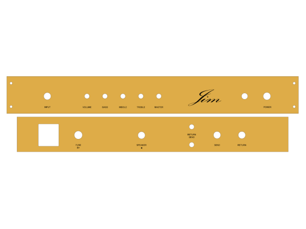 Faceplate for TT Amp-Kit JimHP WITH Loop