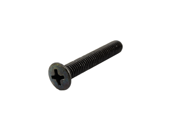 Countersunk raised head screw M5 x 30 mm BLACK , DIN 966 / ISO 7047